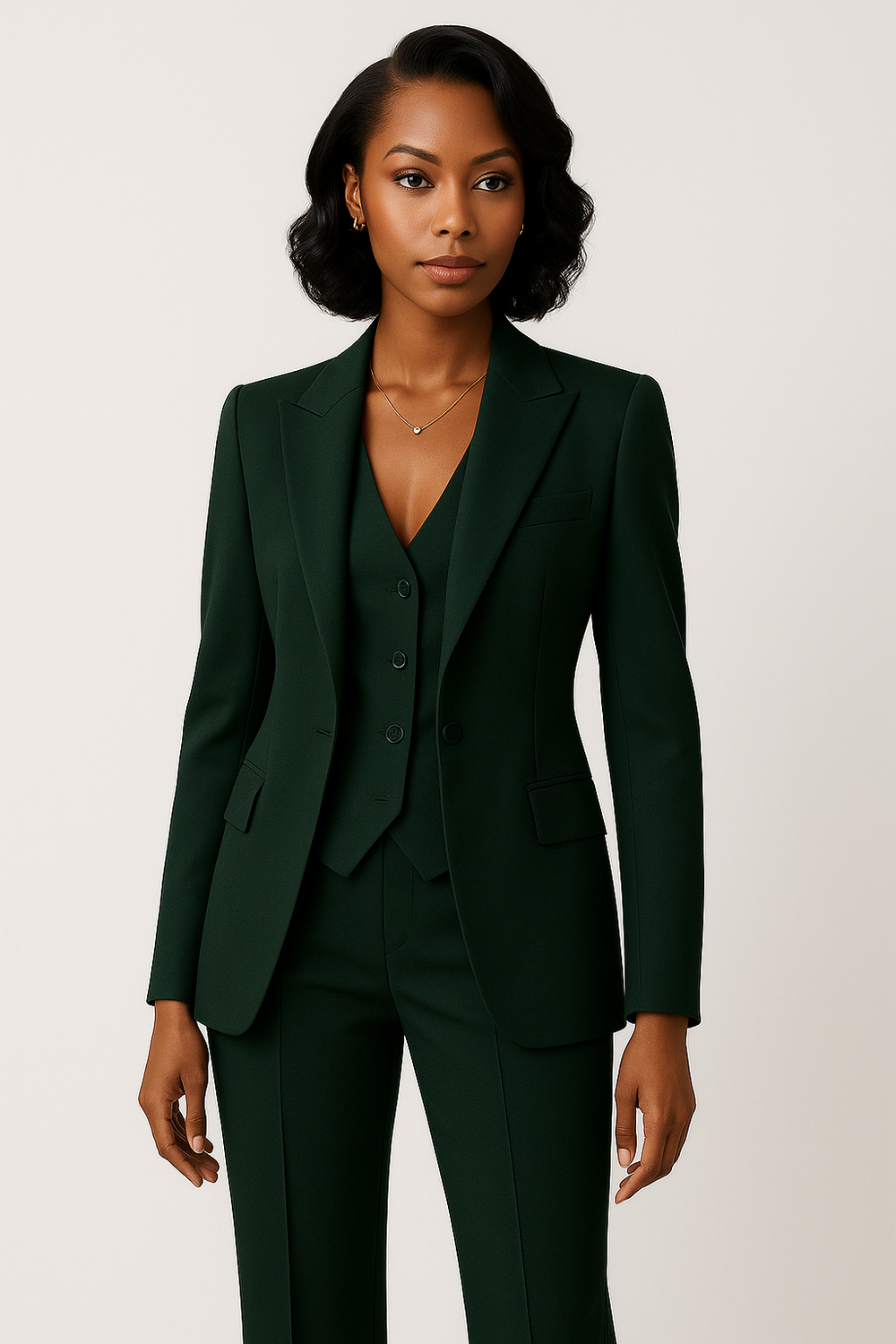 3 Piece Tailored Suit Set Slim Fit for Women | Niretta