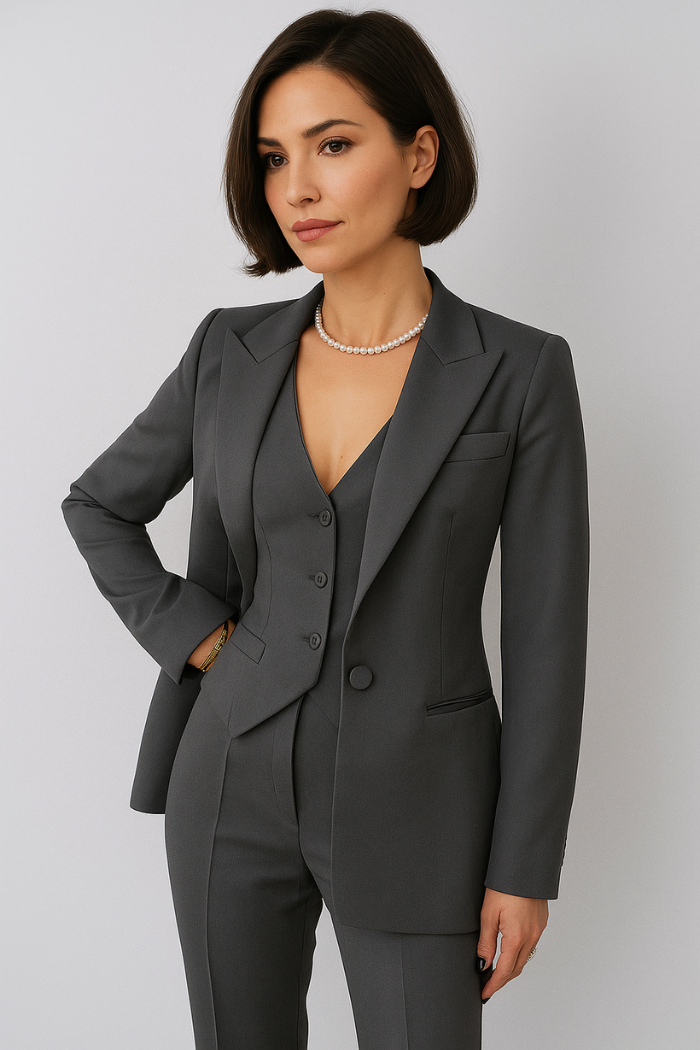 3 Piece Tailored Suit Set Slim Fit for Women | Niretta