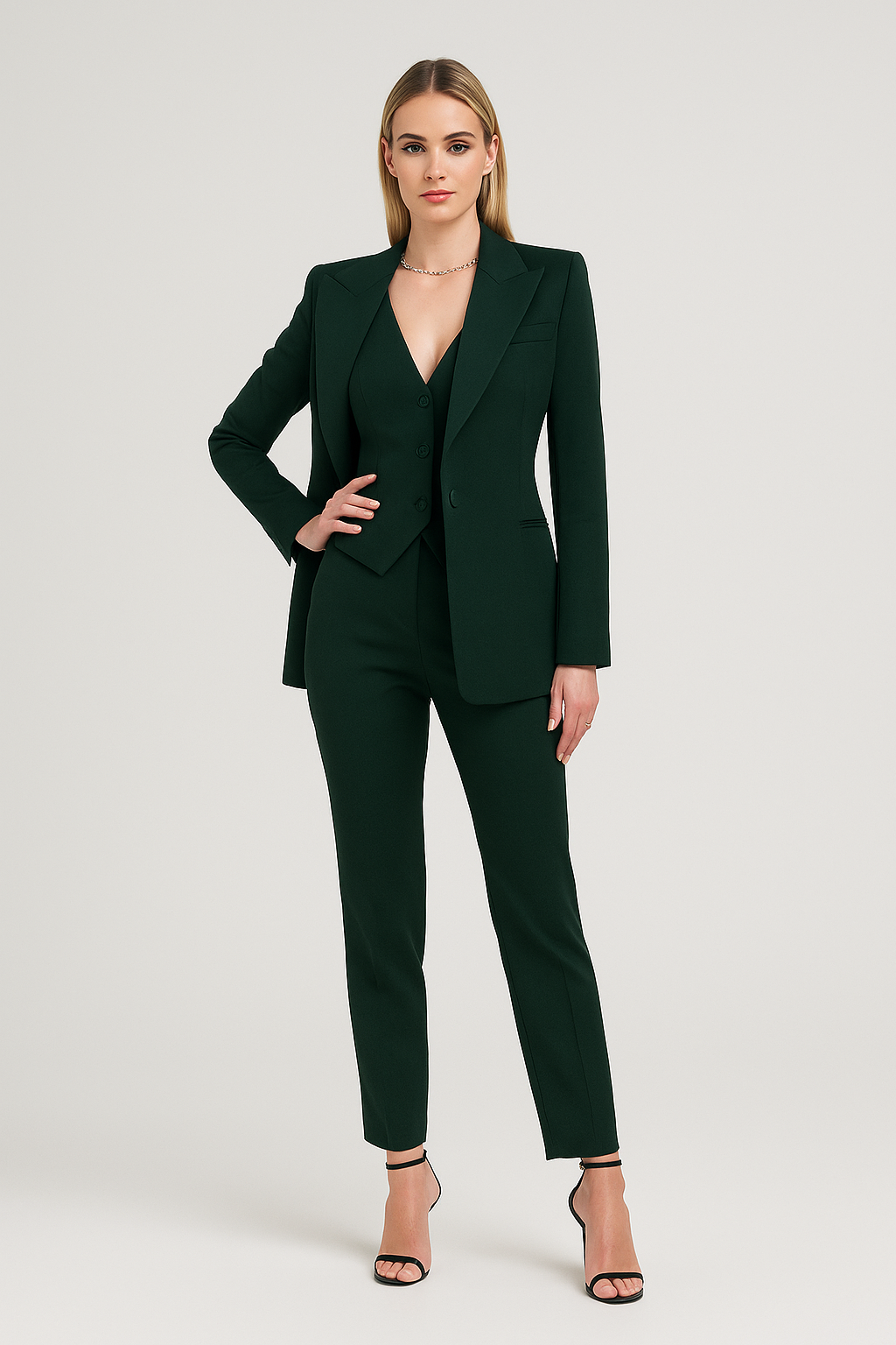 3 Piece Tailored Suit Set Slim Fit for Women | Niretta