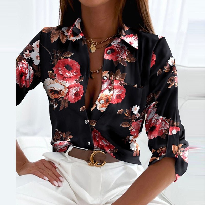 Blouse met Kraaghalslijn voor Dames | Arabella