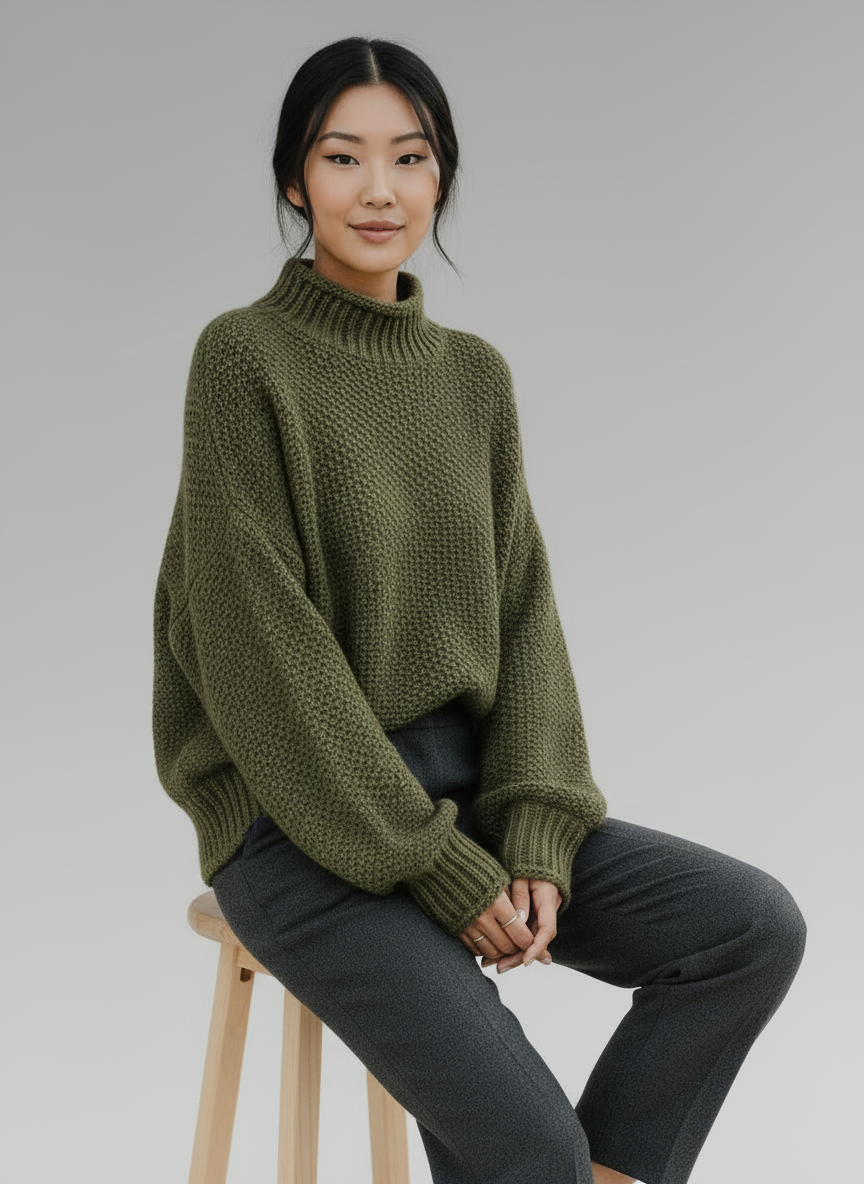 Classic Knitted Sweater For Women | Liora