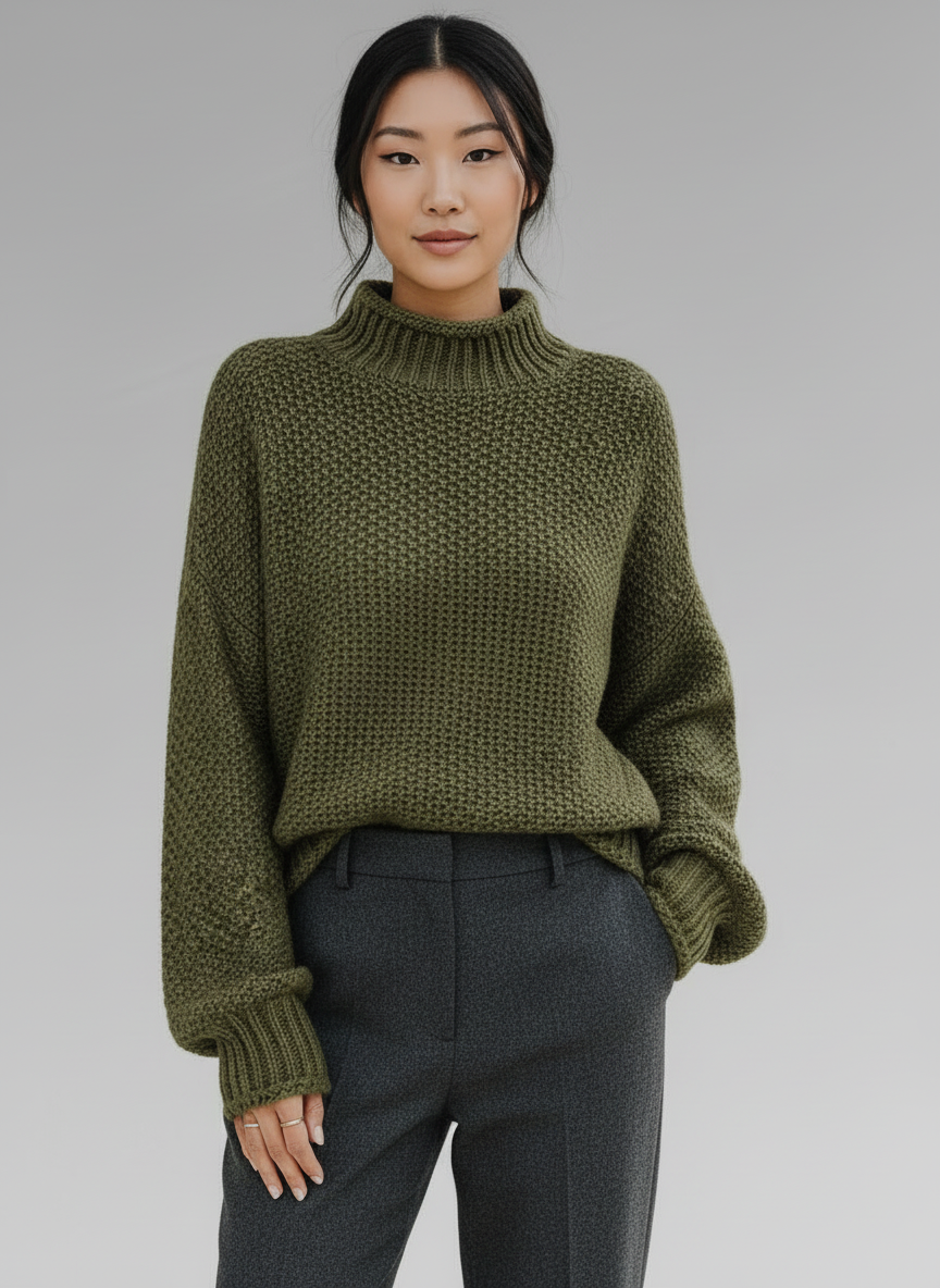 Classic Knitted Sweater For Women | Liora