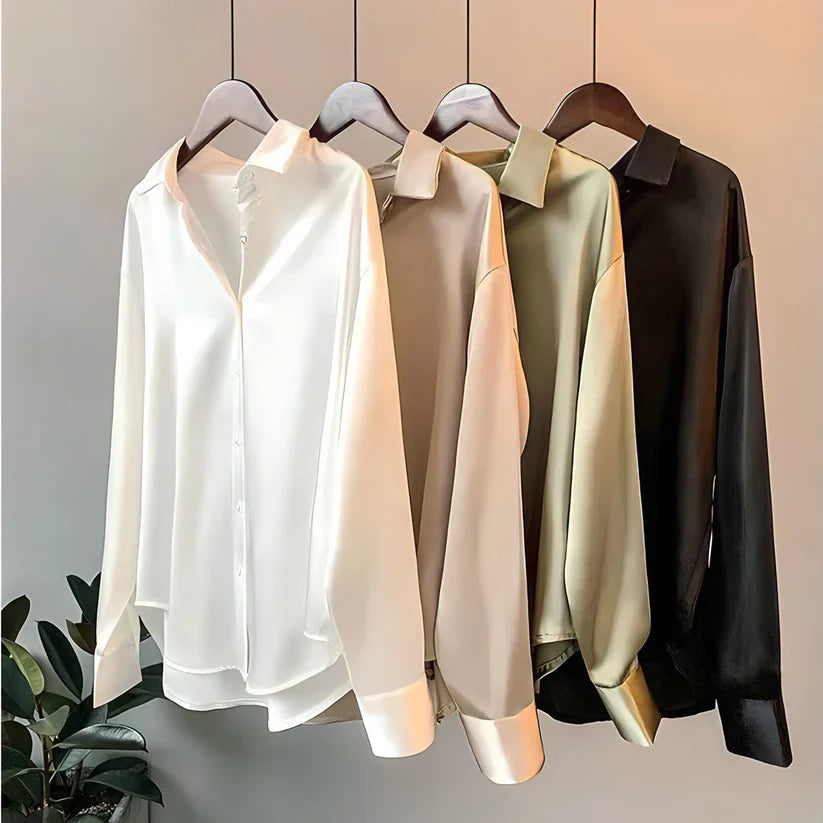 Long Sleeve Blouse Silk for Women | Lumara
