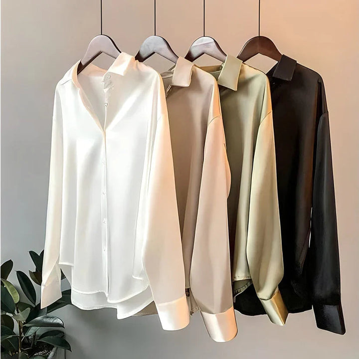 Long Sleeve Blouse Silk for Women | Lumara