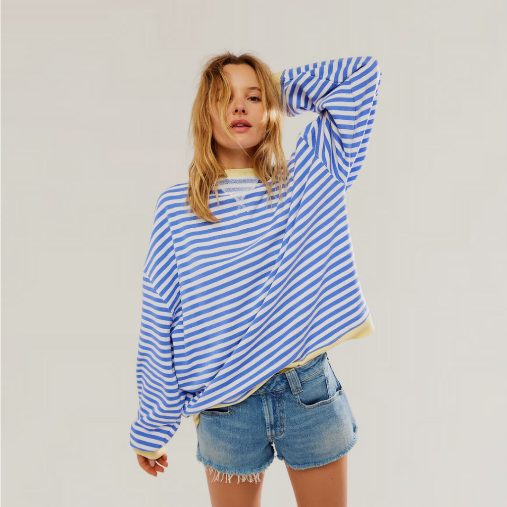 Oversized Striped Sweater For Women | Liora 0
