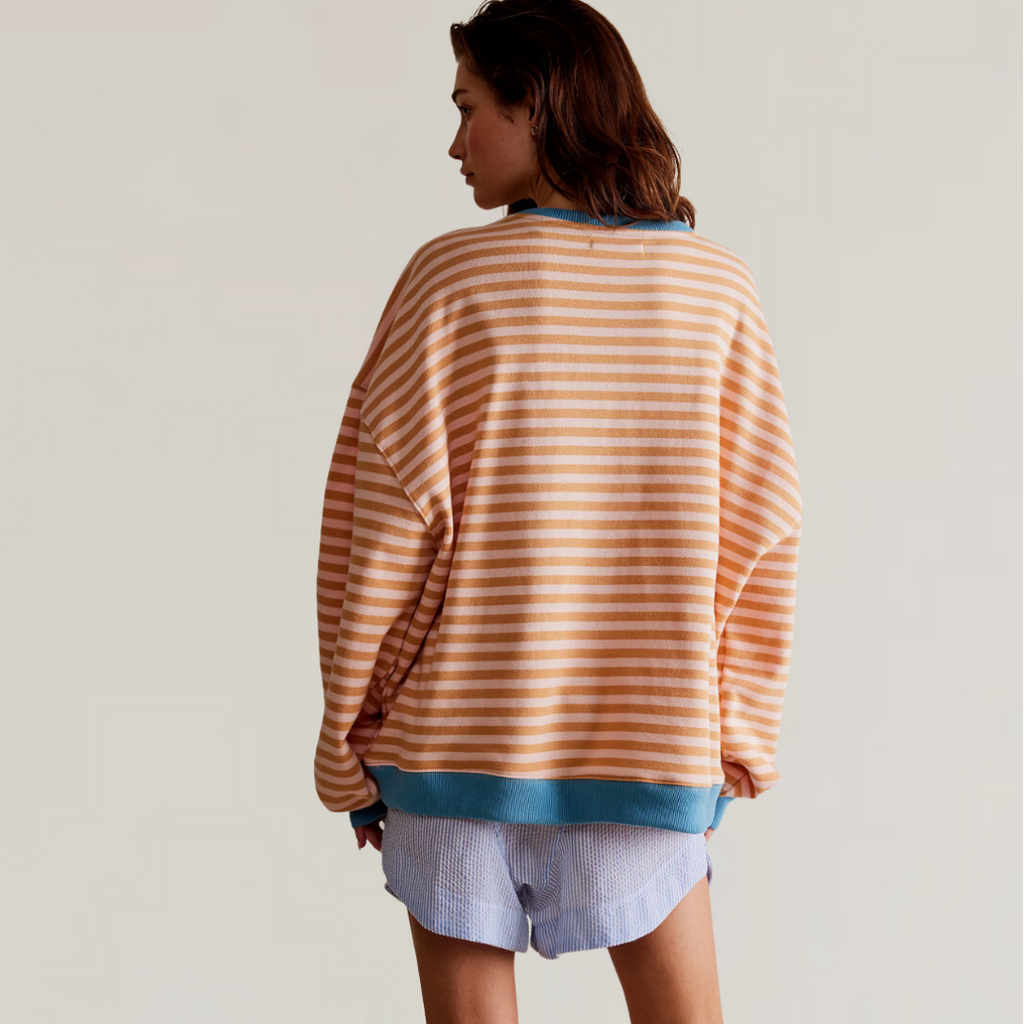 Oversized Striped Sweater For Women | Liora 5