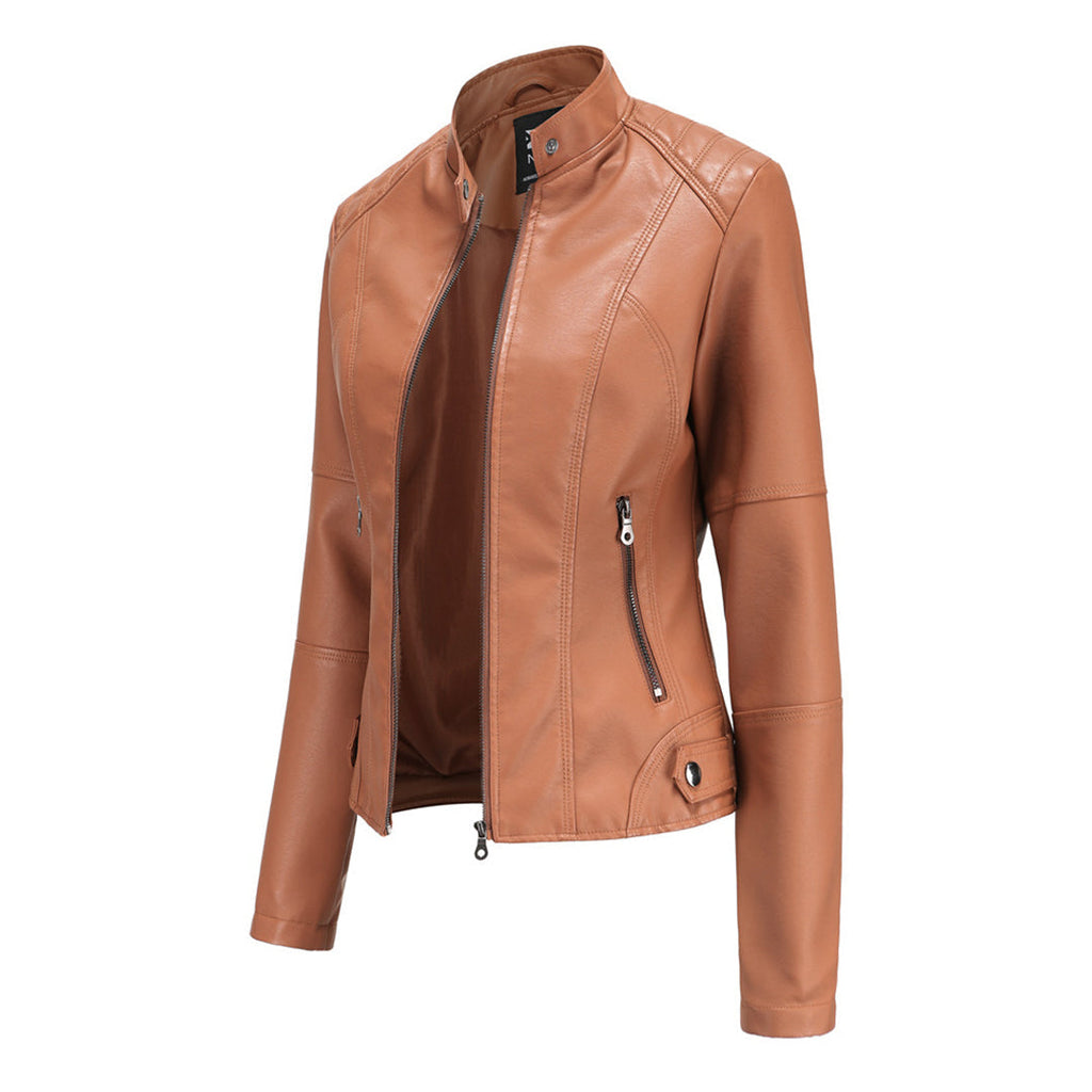 Tailored Leather Jacket For Women | Lyria 3