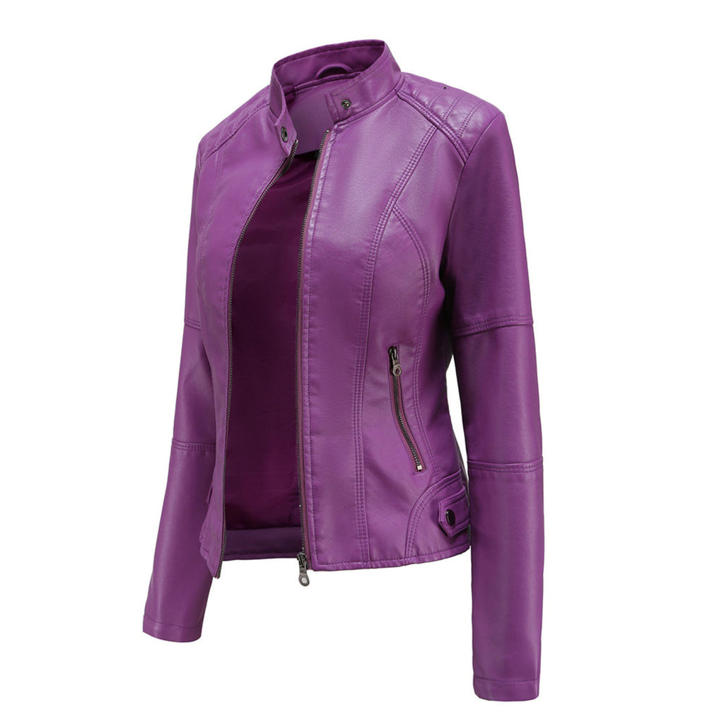 Tailored Leather Jacket For Women | Lyria 5