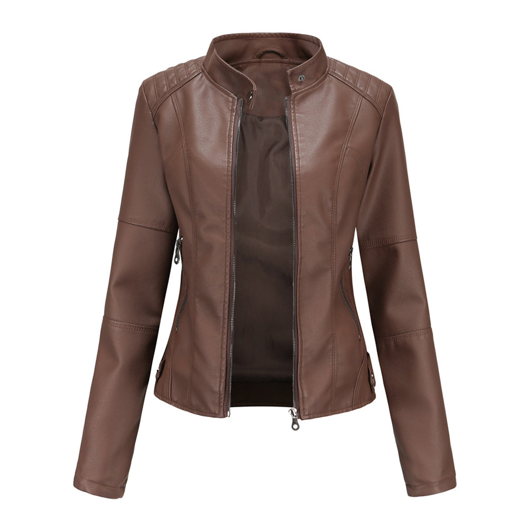 Tailored Leather Jacket For Women | Lyria 8