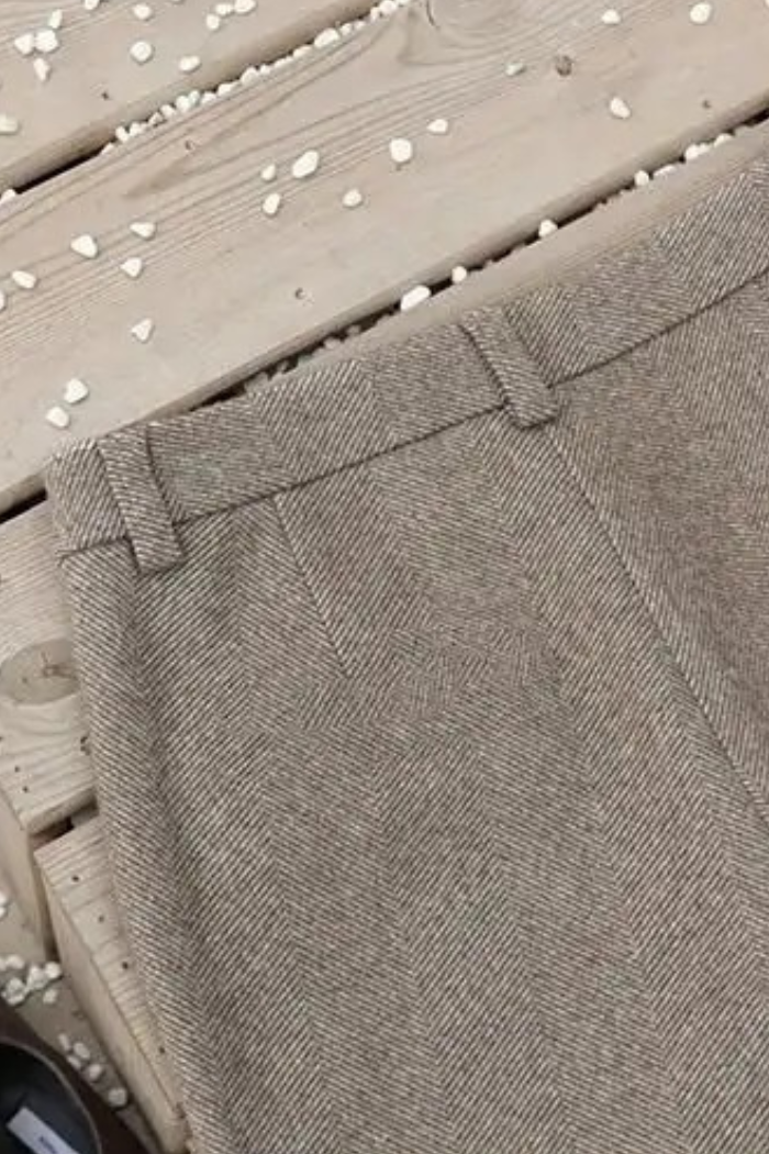 Wool Straight Leg Trousers High Waisted for Women | Novaro
