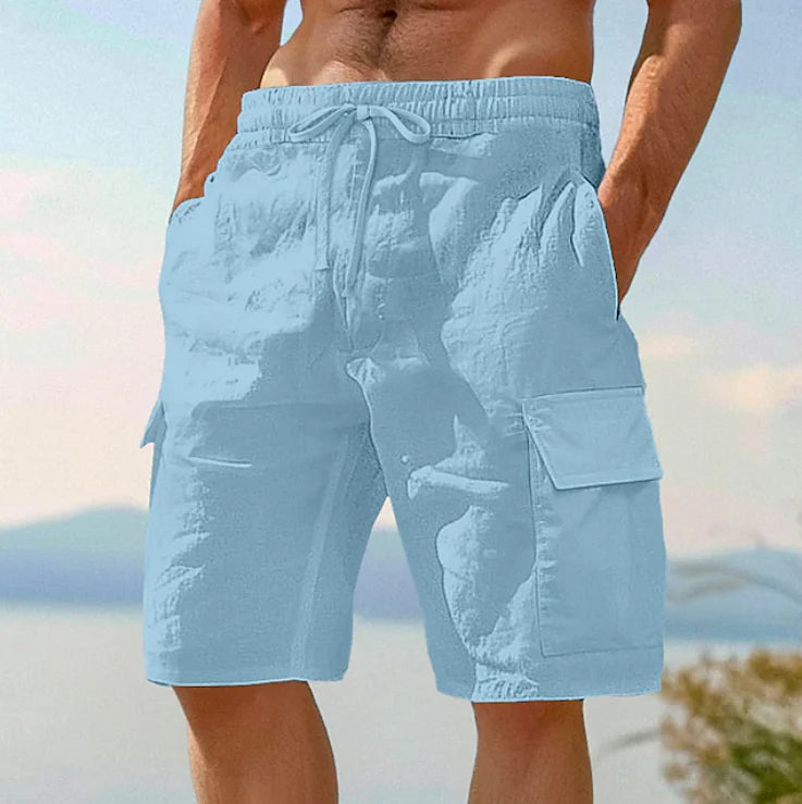 Men's cargo shorts with multiple pockets for everyday storage and outdoor activities