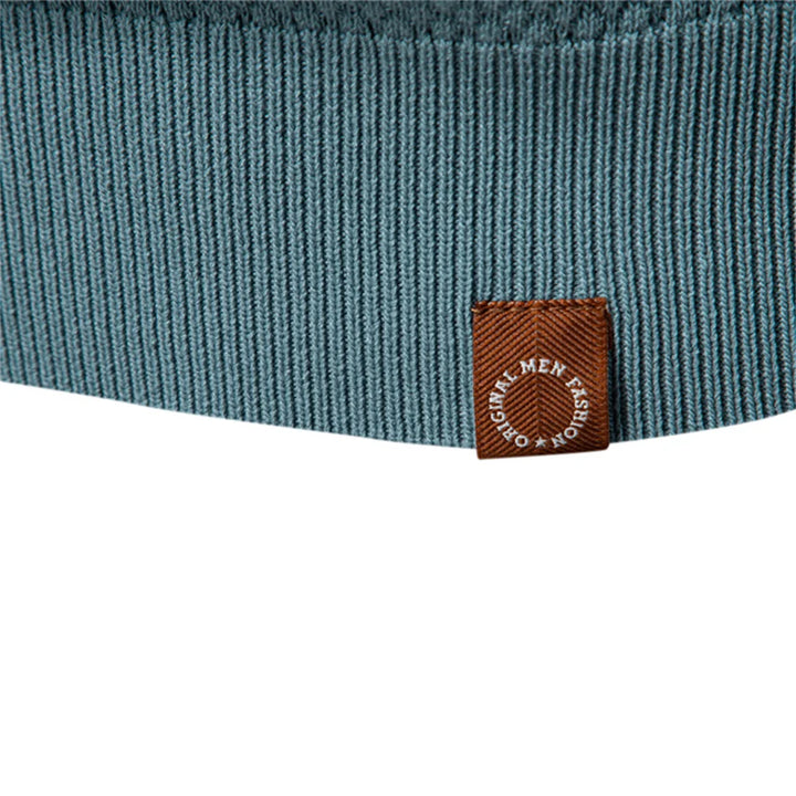 Men's short-sleeve knit polo shirt textured solid design styled for casual wear