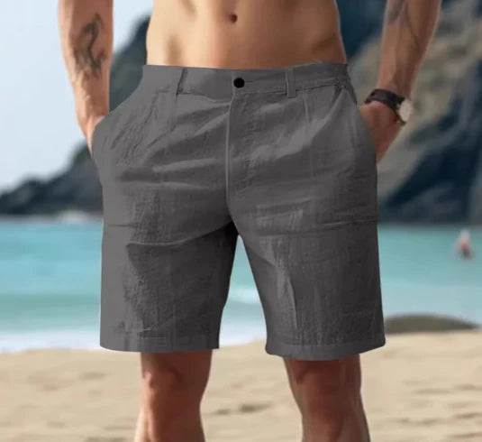 Men's relaxed fit summer shorts styled for casual warm weather wear with clean lines