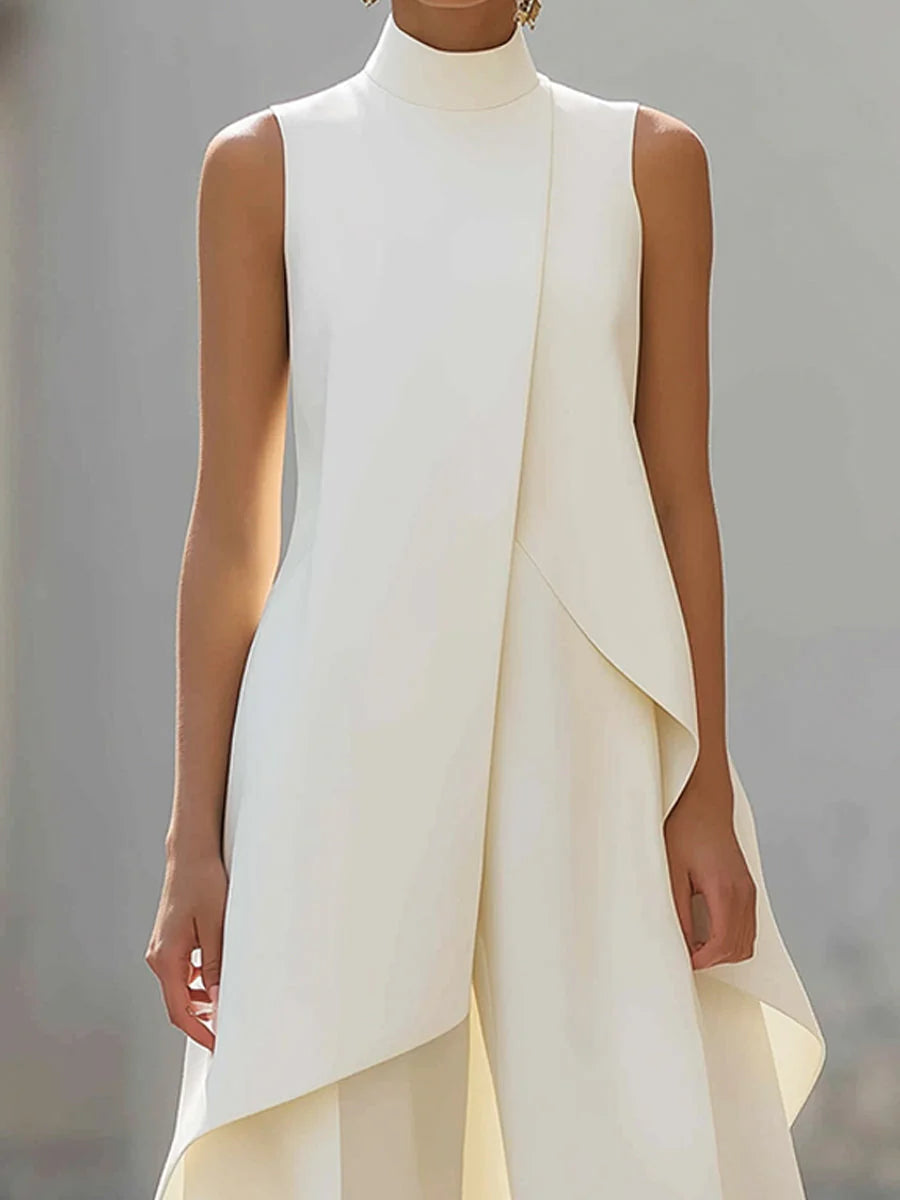 Women's formal two-piece set styled with heels for office wear and business events